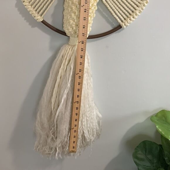 Vintage Handmade Macrame Style Wall Decor Plant Flower Wall Pocket One Of A Kind - Picture 4 of 17